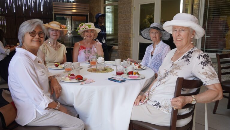 Ladies enjoying Tea time